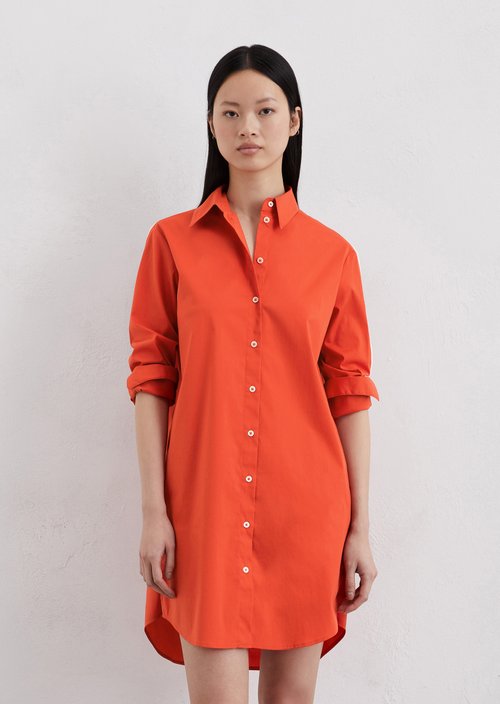 Shirt dress regular — Light red