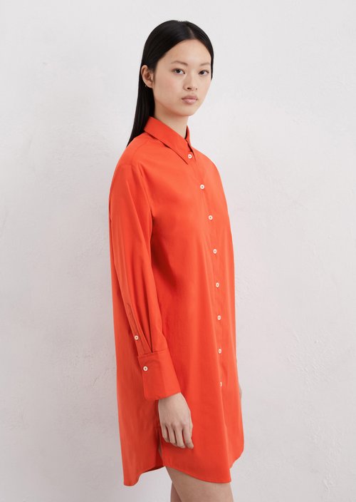 Shirt dress regular — Light red