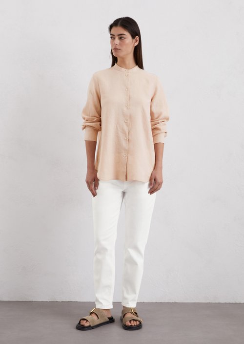 A-shape linen blouse regular — M304