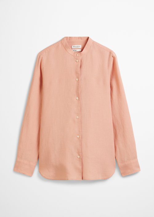 A-shape linen blouse regular — Light red