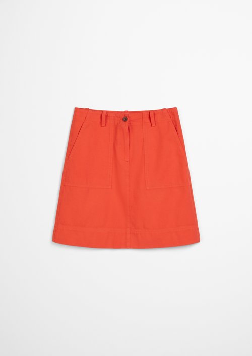 Flared mini skirt — Light red