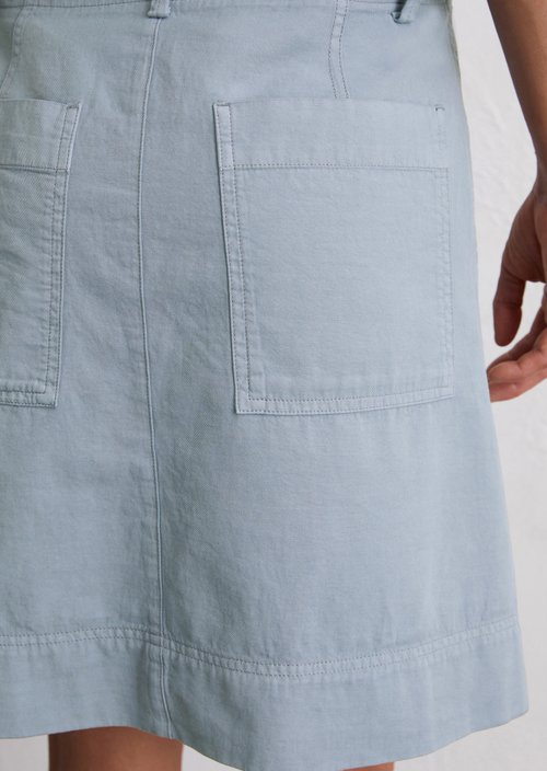 Flared mini skirt — Light blue