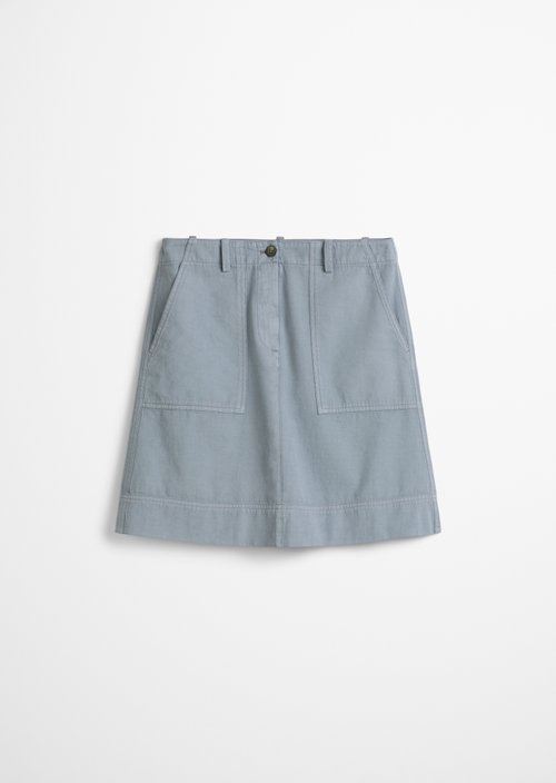Flared mini skirt — Light blue