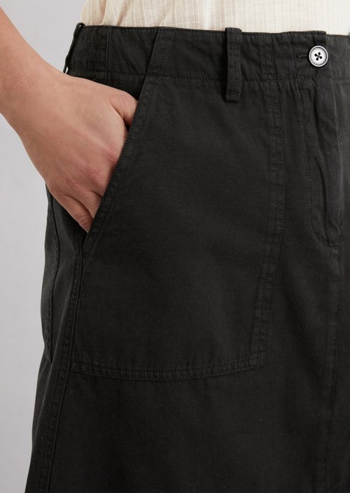 Flared mini skirt — Black