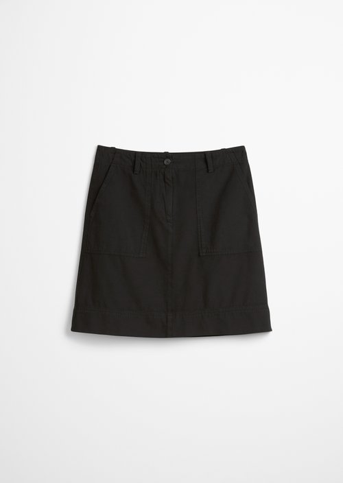 Flared mini skirt — Black