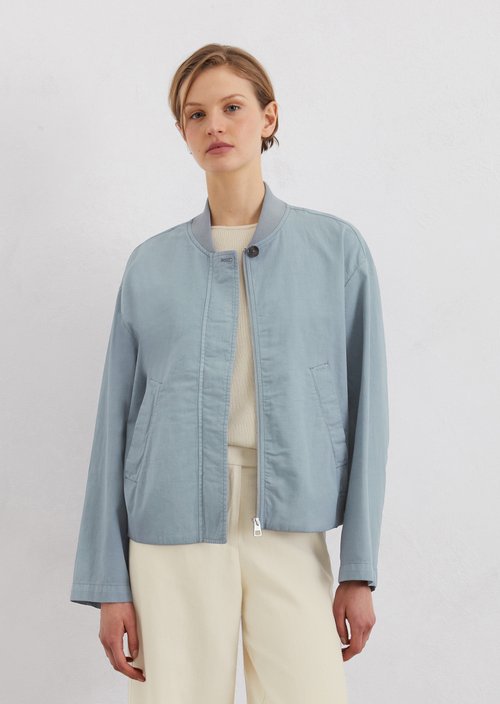 Relaxed blouson — Light blue