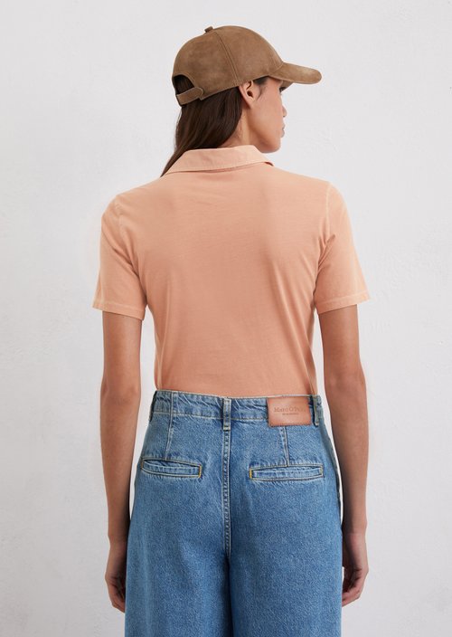 Short sleeve polo shirt slim — Light red