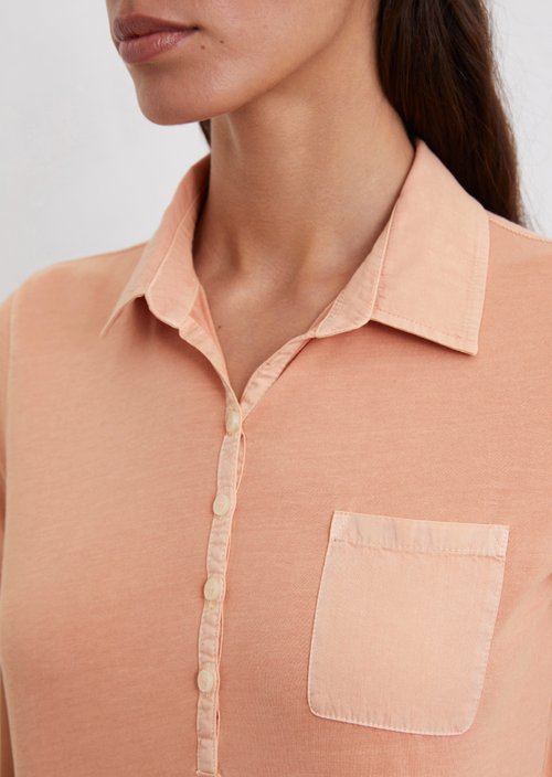 Short sleeve polo shirt slim — Light red