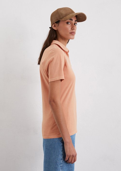 Short sleeve polo shirt slim — Light red