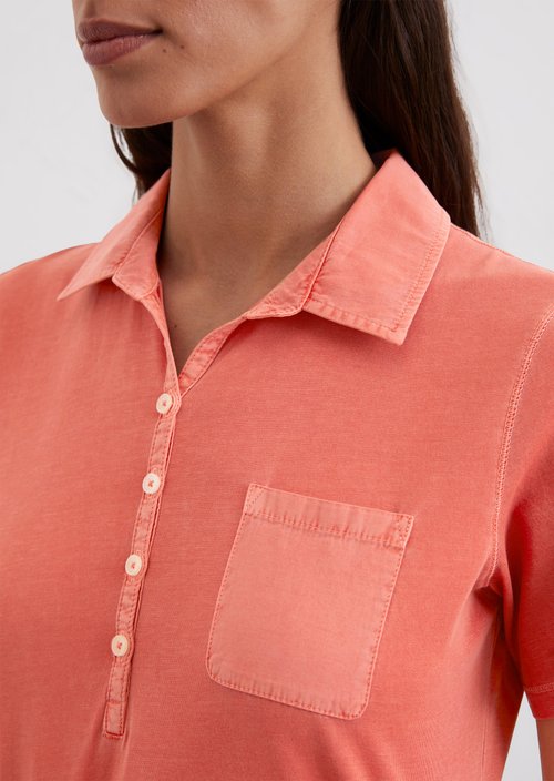 Short sleeve polo shirt slim — Light red