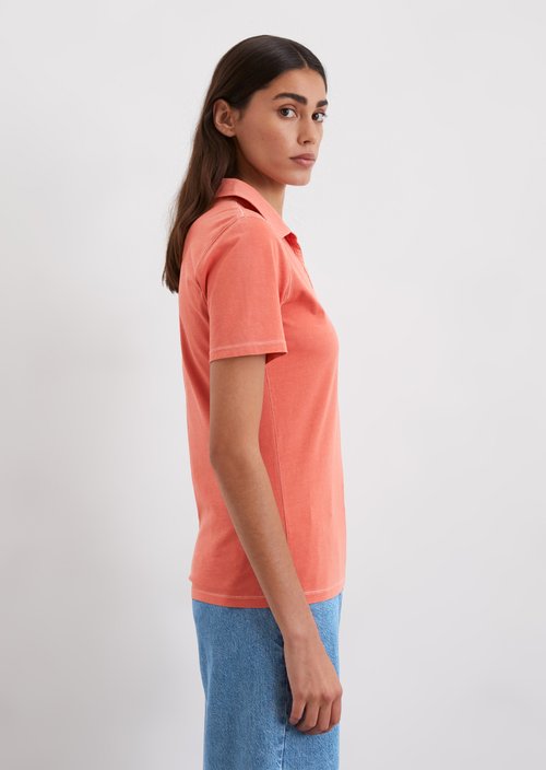 Short sleeve polo shirt slim — Light red