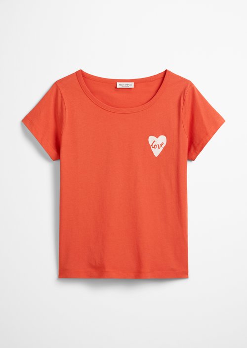 Print T-shirt regular — Light red