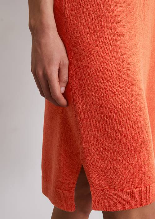 dress short red knitted Not One Time Knit Mini Dress