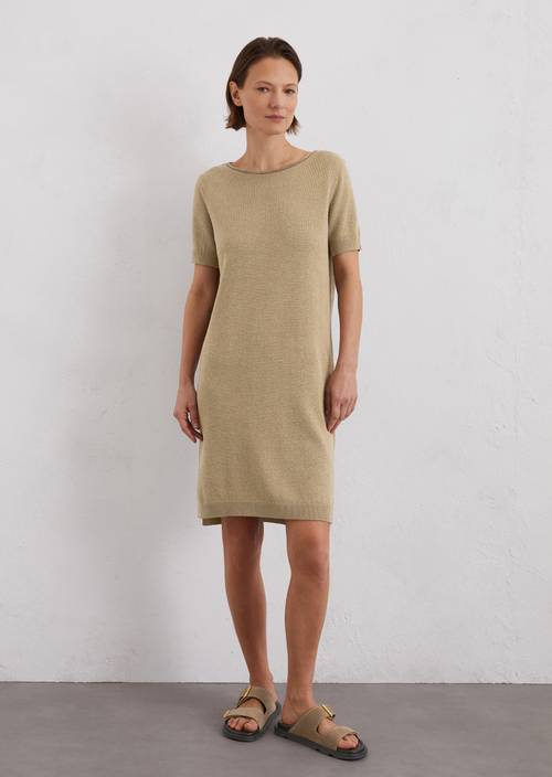 cotton knit dresses for women Pewter | Cotton Wool Sparkle Knitted Dress