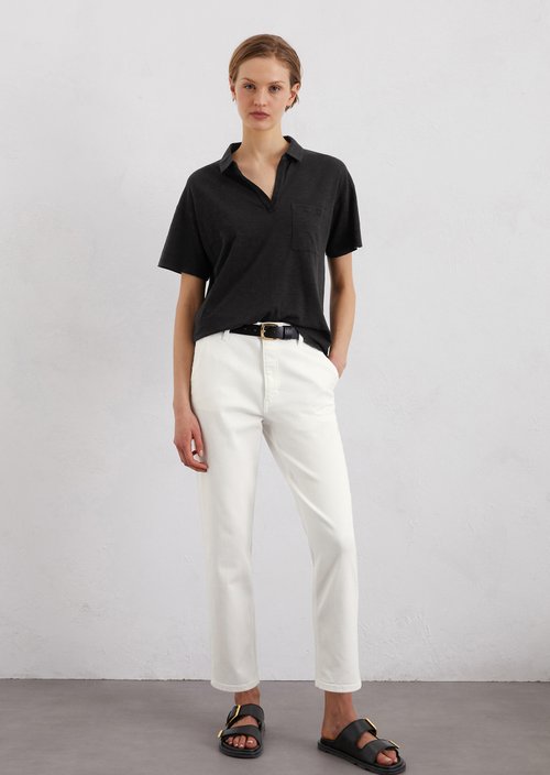 Regular polo shirt — Black
