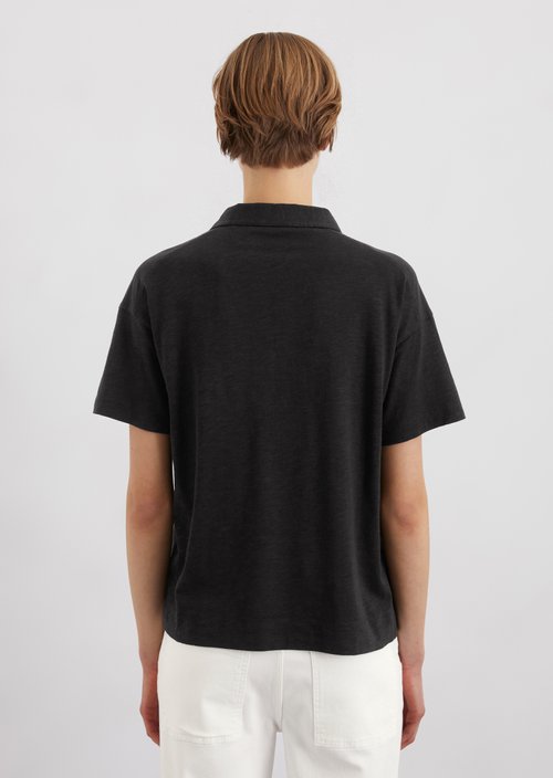 Regular polo shirt — Black