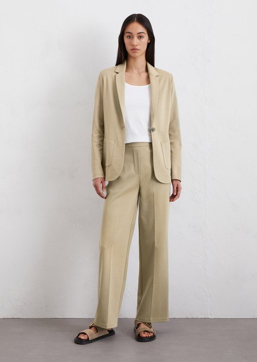 Jersey blazer — Beige