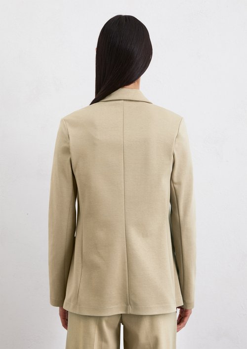 Jersey blazer — Beige
