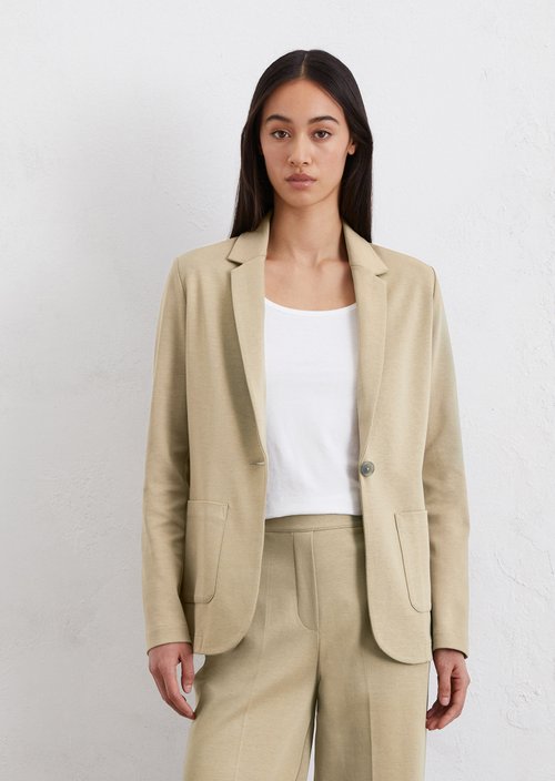 Jersey blazer — Beige