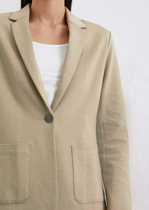 Jersey blazer — Beige