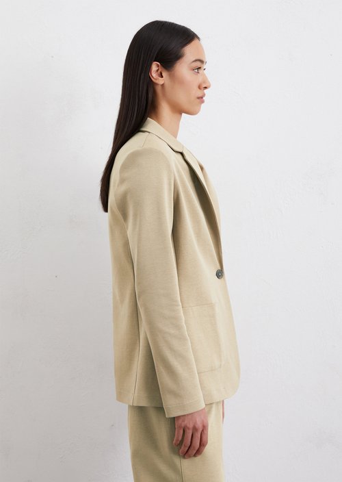 Jersey blazer — Beige