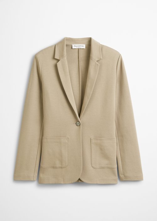 Jersey blazer — Beige