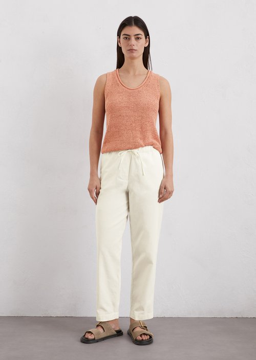 Knitted top slim — Light red