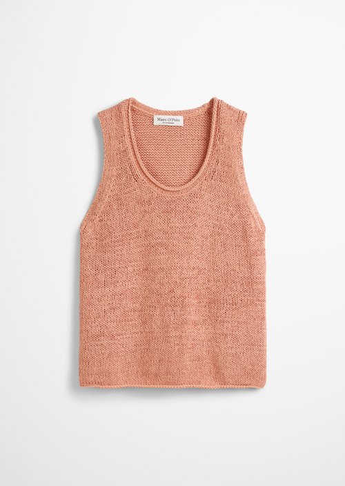 Knitted top slim — Light red