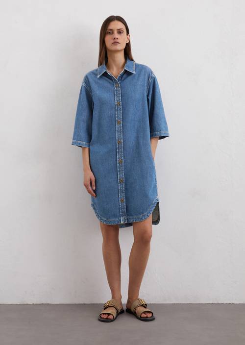 lyocell denim dress Regular denim dress made from organic cotton lyocell mix - blue | Mini  dresses