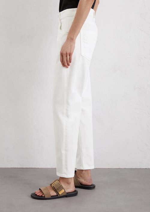 Jeans model Theda boyfriend — White