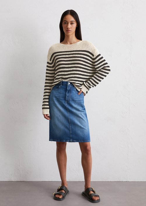 Regular denim skirt — M065