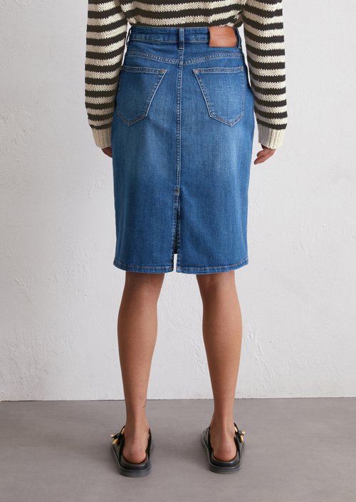 Regular denim skirt — M065 (alternate view)