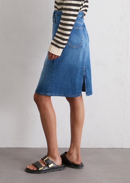 Regular denim skirt — M065