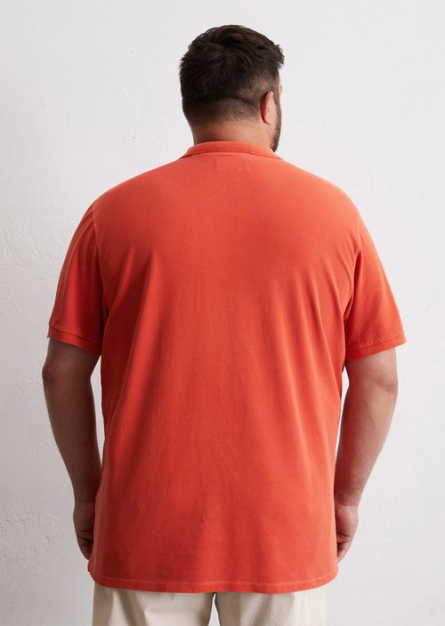Piqué regular polo shirt — Orange