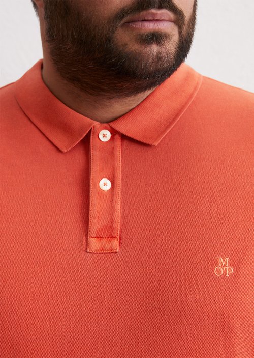 Piqué regular polo shirt — Orange