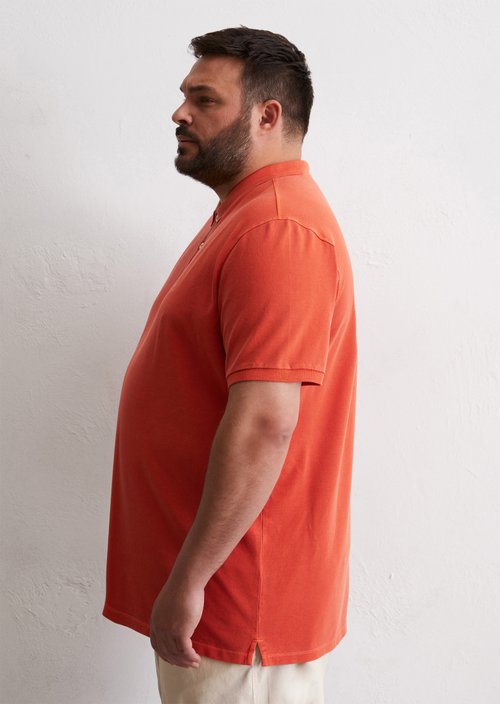 Piqué regular polo shirt — Orange