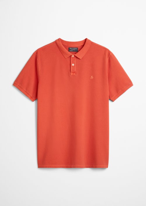 Piqué regular polo shirt — Orange