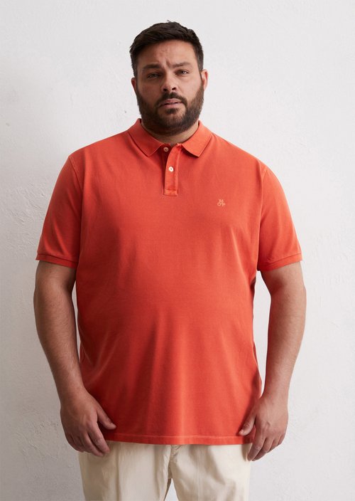 Piqué regular polo shirt — Orange