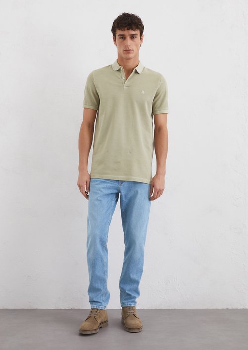 Piqué shaped polo shirt — M443