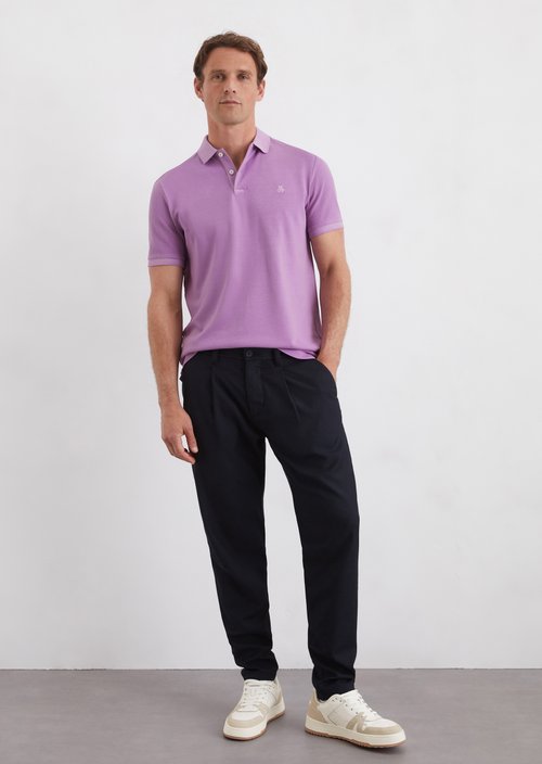 Piqué shaped polo shirt — M627