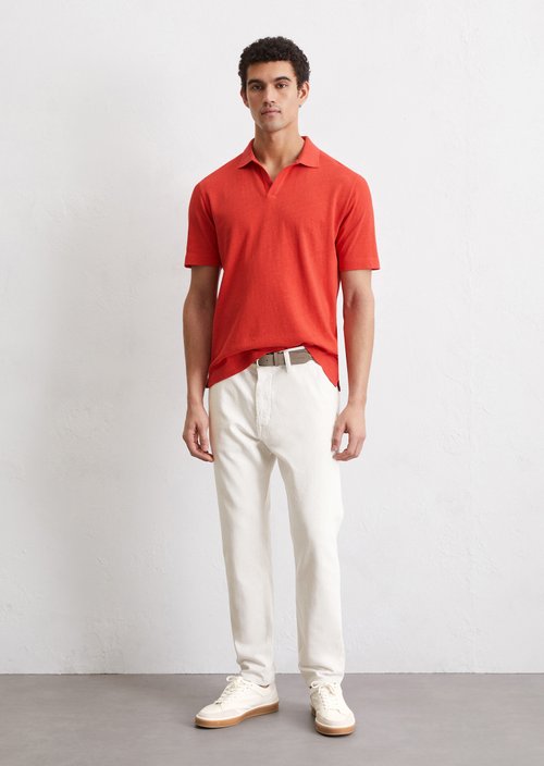 Polo shirt jersey regular — Orange