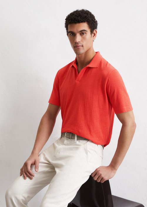 Polo shirt jersey regular — Orange