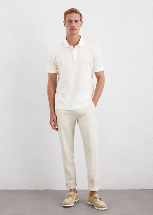 Polo shirt slub jersey regular — M101