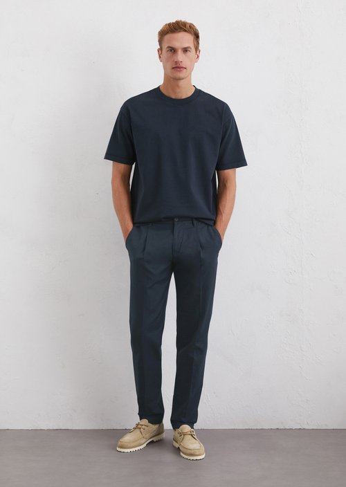 Relaxed T-shirt — Dark blue