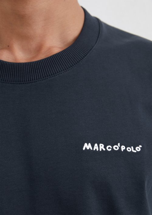 Relaxed T-shirt — Dark blue