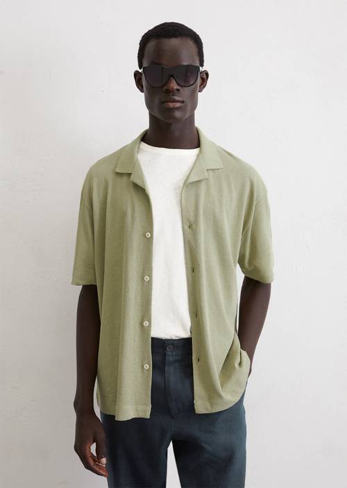 olive green dress shirts for men Olive Tapered Fit Shirt - Green Muscle Fitted