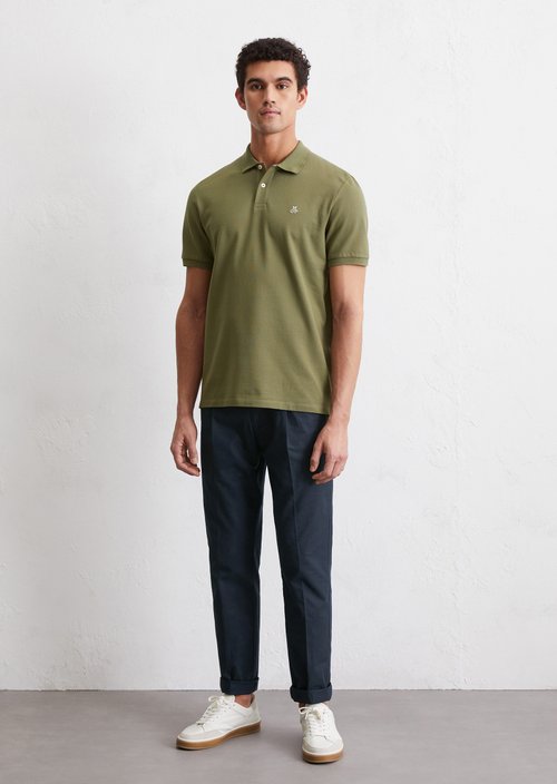 Piqué regular polo shirt — M452