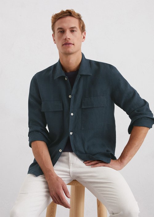Regular shirt — Dark blue