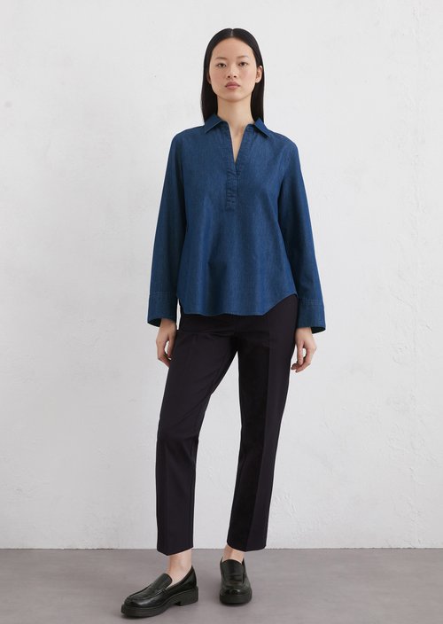Relaxed slip blouse — M017