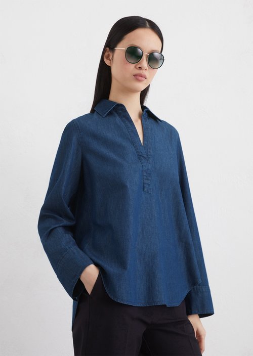 Relaxed slip blouse — M017